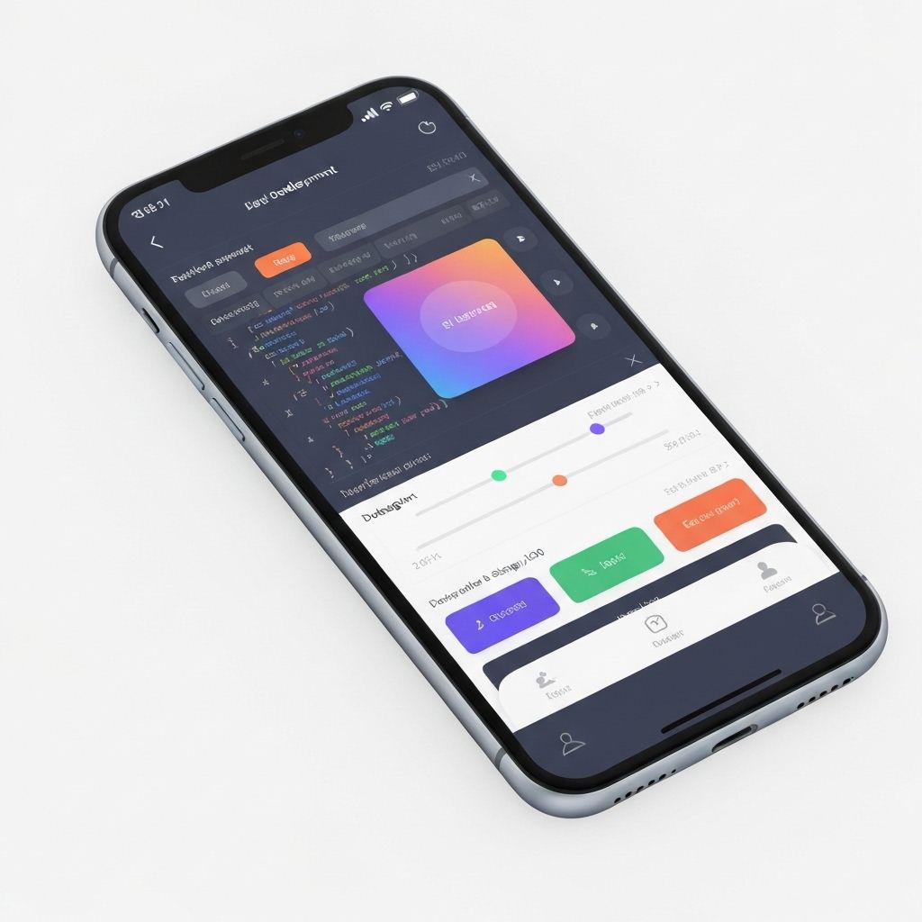 TVC Studio step 2 - mobile app development interface